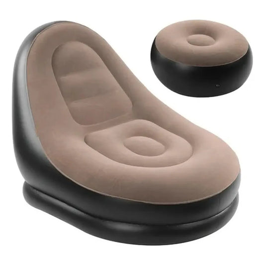 Sofa Inflable Con Reposa Pies